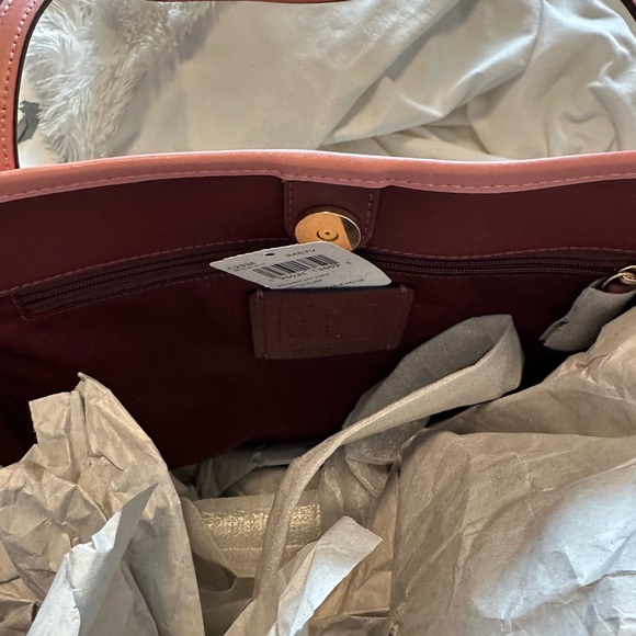 Coach Pink and Brown Tote Bag - Picture 7 of 14